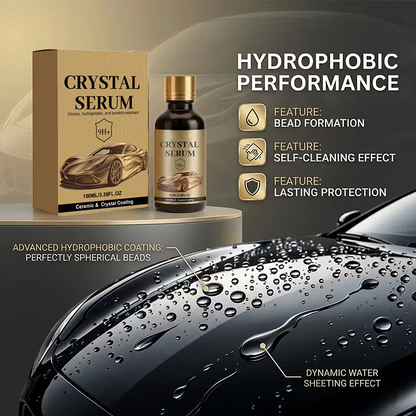 Ceramic Car Coating Kit - Deep Gloss, 9H+ Hardness & Extreme Hydrophobic