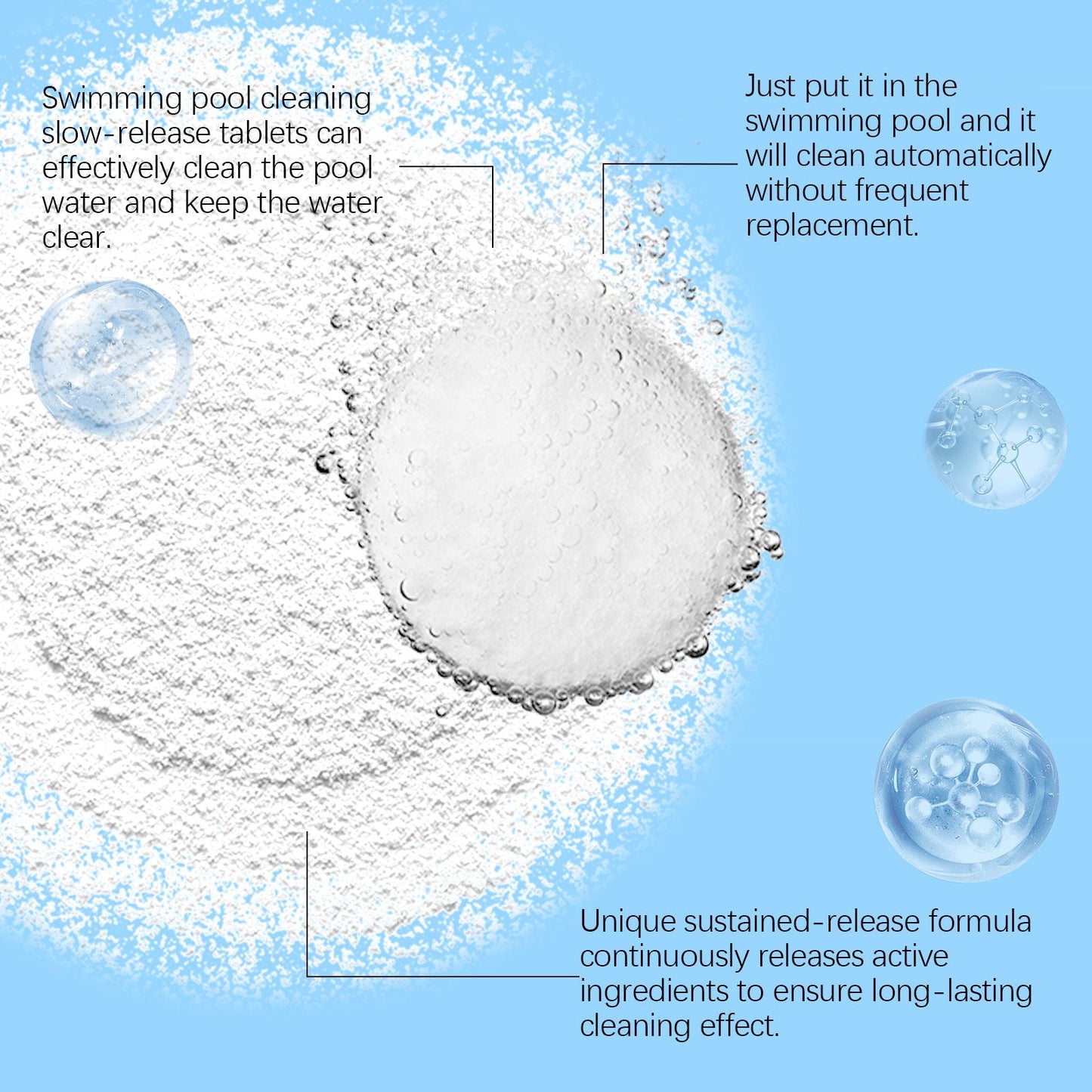 🏊 ♂️ Pool Cleaning Tablets for 🌊✨ Clean Water