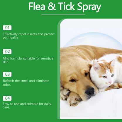🍃 Natural flea and tick spray for dogs and cats🐾🐶🐱✨
