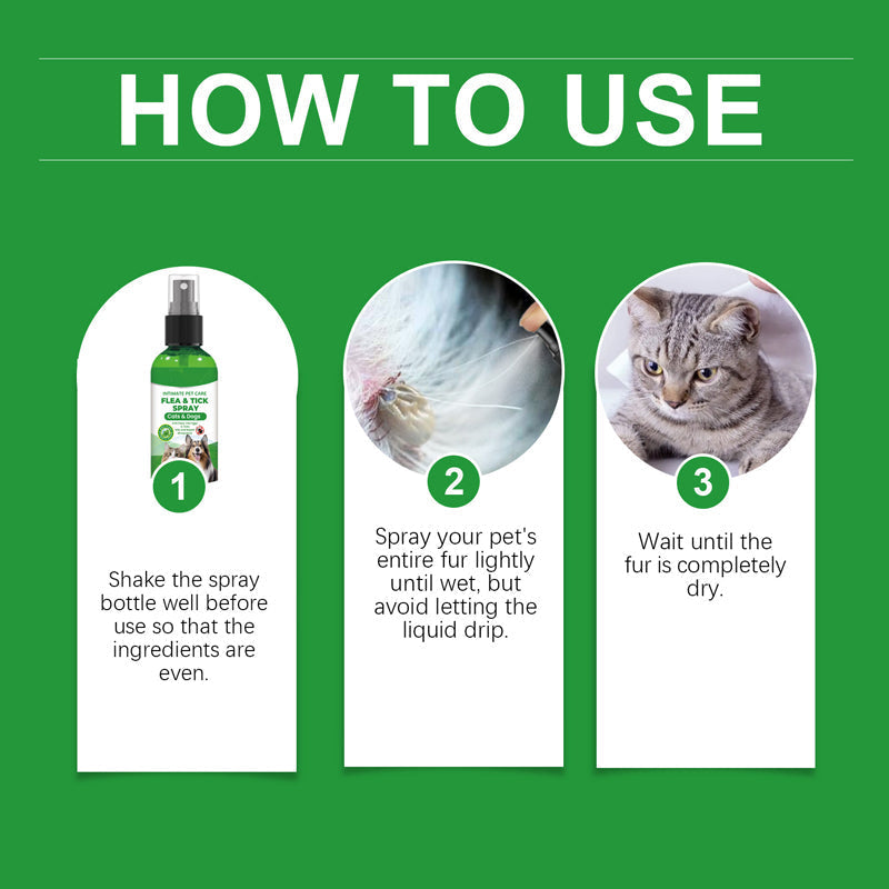 🍃 Natural flea and tick spray for dogs and cats🐾🐶🐱✨