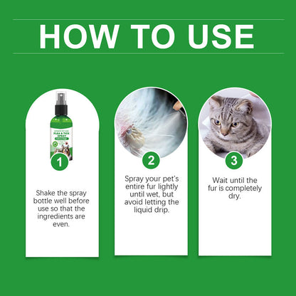 🍃 Natural flea and tick spray for dogs and cats🐾🐶🐱✨