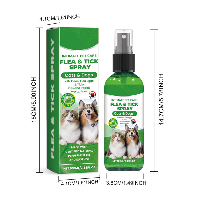 🍃 Natural flea and tick spray for dogs and cats🐾🐶🐱✨