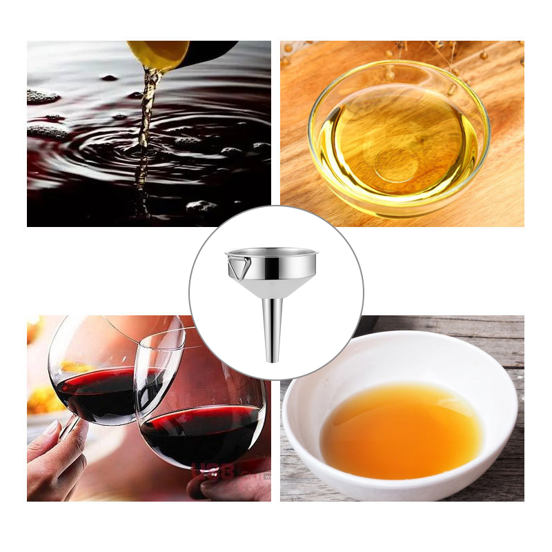 🍳 Stainless Steel Kitchen Funnel – Multi-Purpose, Space-Saving Pouring Tool