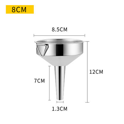 🍳 Stainless Steel Kitchen Funnel – Multi-Purpose, Space-Saving Pouring Tool