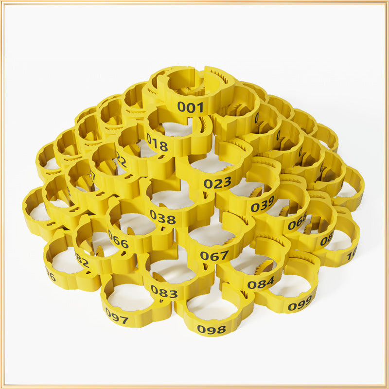 🐔 Adjustable Snap-On Poultry Leg Bands – Reusable Chicken & Bird Identification Rings