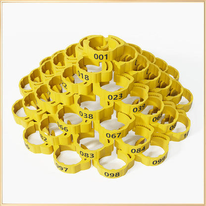 🐔 Adjustable Snap-On Poultry Leg Bands – Reusable Chicken & Bird Identification Rings