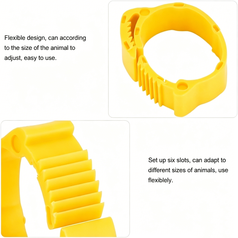 🐔 Adjustable Snap-On Poultry Leg Bands – Reusable Chicken & Bird Identification Rings