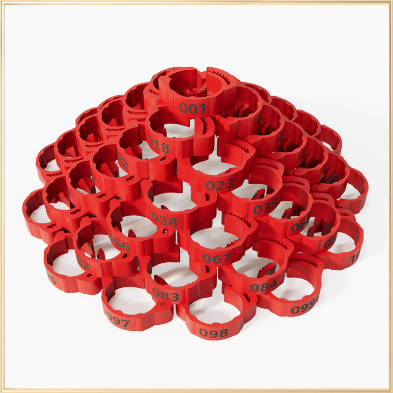 🐔 Adjustable Snap-On Poultry Leg Bands – Reusable Chicken & Bird Identification Rings
