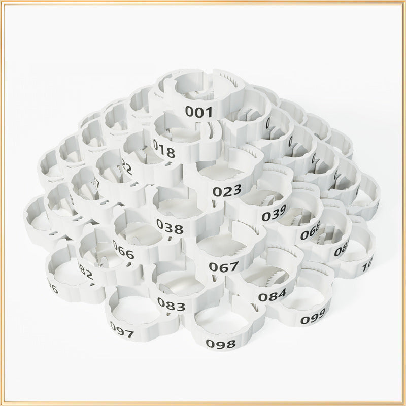 🐔 Adjustable Snap-On Poultry Leg Bands – Reusable Chicken & Bird Identification Rings