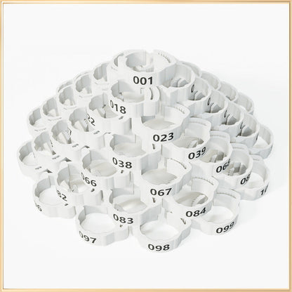 🐔 Adjustable Snap-On Poultry Leg Bands – Reusable Chicken & Bird Identification Rings