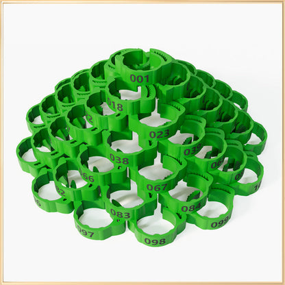 🐔 Adjustable Snap-On Poultry Leg Bands – Reusable Chicken & Bird Identification Rings
