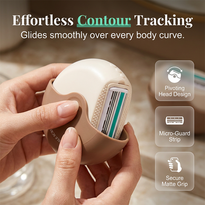 Portable, dry and wet women's hair removal shaver