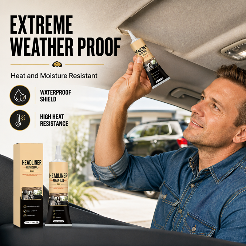 🚗 Waterproof Car Headliner Repair Glue, High Strength Adhesive for Sagging Car Ceiling & Interior