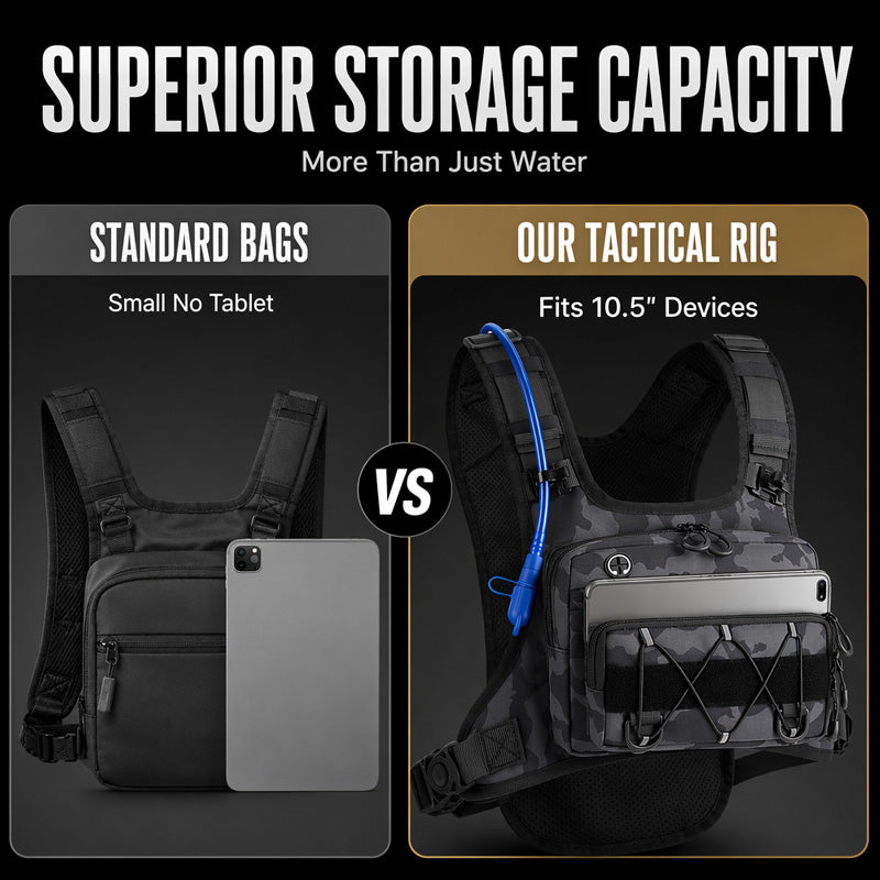 Multi-Functional Tactical Chest Bag – Waterproof & Adjustable Fit Design