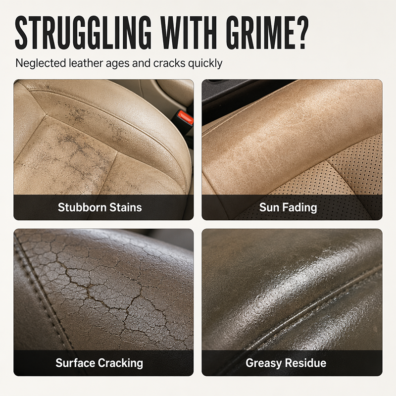 3-in-1 Leather Car Wipes – Clean & UV Protection Formula