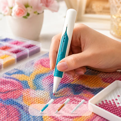 💎Automatic Pen for Diamond Painting – Faster Stone Laying and No Constant Wax Refills