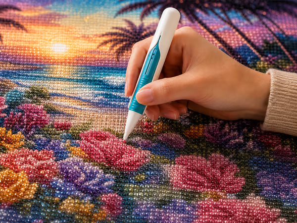 💎Automatic Pen for Diamond Painting – Faster Stone Laying and No Constant Wax Refills