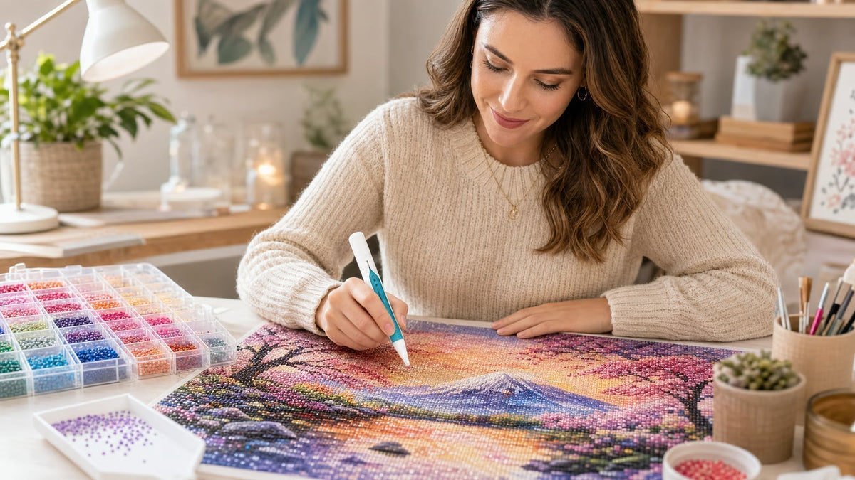 💎Automatic Pen for Diamond Painting – Faster Stone Laying and No Constant Wax Refills
