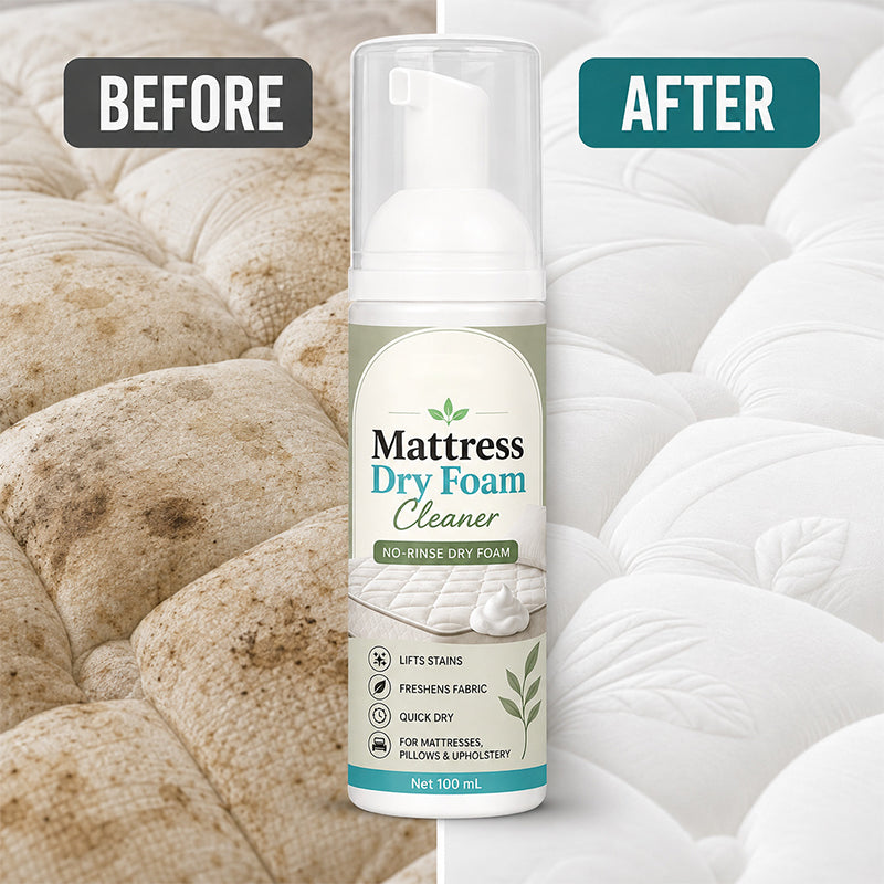 🔥 No-Rinse Mattress & Upholstery Foam Cleaner – Enzyme-Powered Deep Cleaning Formula🛏️🧽