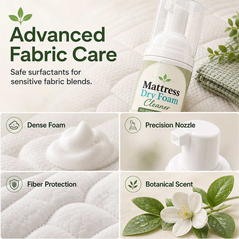 🔥 No-Rinse Mattress & Upholstery Foam Cleaner – Enzyme-Powered Deep Cleaning Formula🛏️🧽
