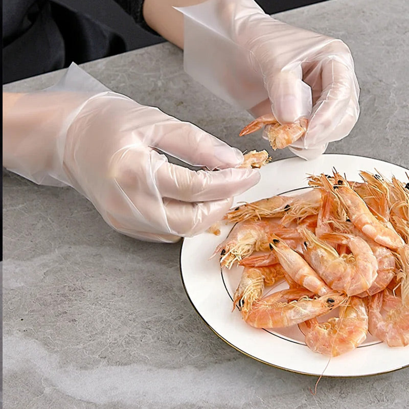 ✨Food-grade Transparent Thickened Disposable Gloves