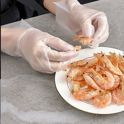✨Food-grade Transparent Thickened Disposable Gloves