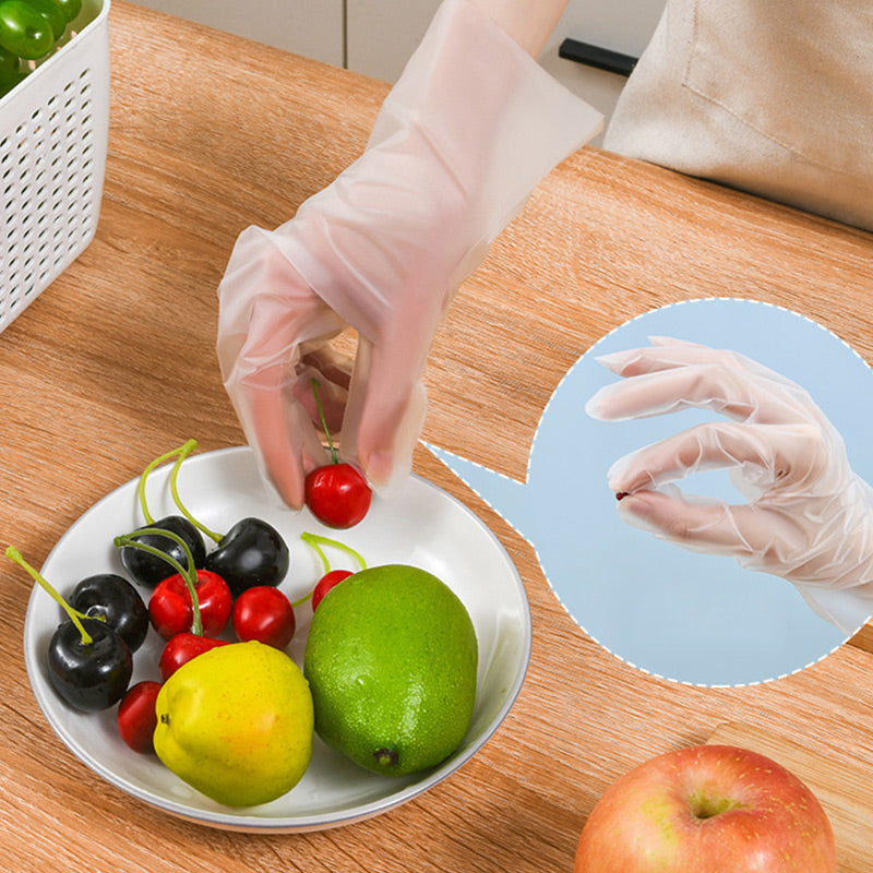 ✨Food-grade Transparent Thickened Disposable Gloves