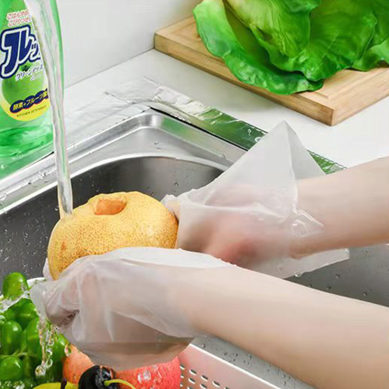 ✨Food-grade Transparent Thickened Disposable Gloves