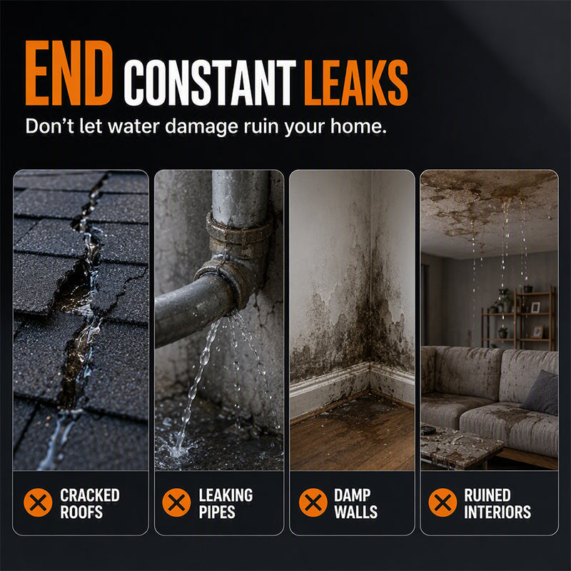 Portable Leak Repair Sealing Spray – Quick-Dry Waterproof Sealant for Emergency Repairs