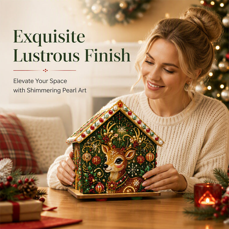 🎄 3D DIY Pearl Art Christmas Painting Kit – Creative Holiday Craft Gift 🎅