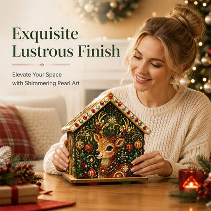 🎄 3D DIY Pearl Art Christmas Painting Kit – Creative Holiday Craft Gift 🎅
