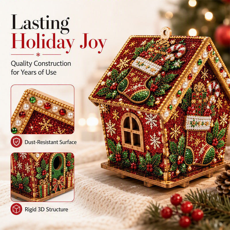 🎄 3D DIY Pearl Art Christmas Painting Kit – Creative Holiday Craft Gift 🎅