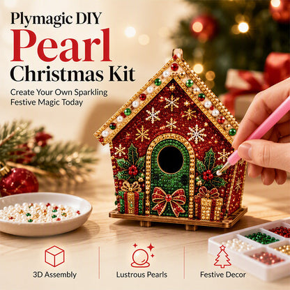 🎄 3D DIY Pearl Art Christmas Painting Kit – Creative Holiday Craft Gift 🎅