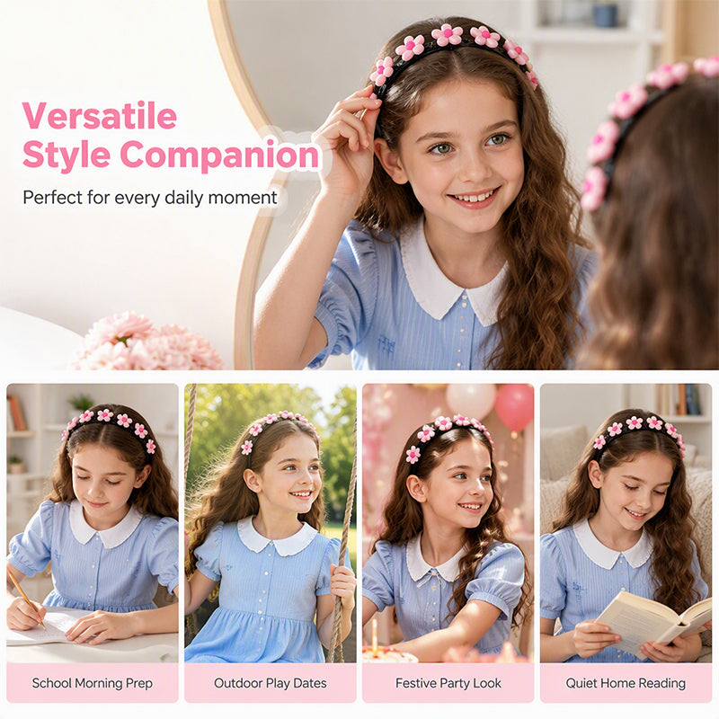 🎀 Adorable Cartoon Hairband for Girls – Cute & Comfortable Headband