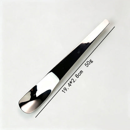 Stainless Steel Dessert Spoon – Long Ergonomic Handle for Easy Serving