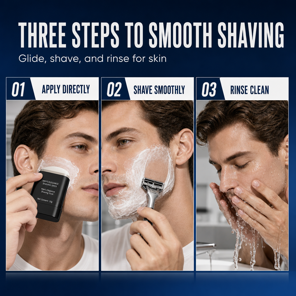 Shave Smooth Instantly! 3-in-1 Gentle Shaving & Hair Removal Stick