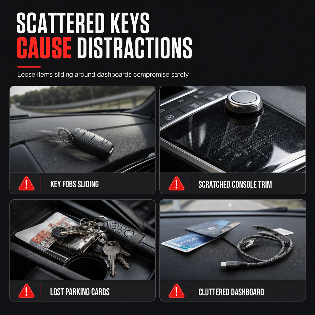 🎁 Car Key Fob Holder with Hook – Protective Key Case & Convenient Keychain
