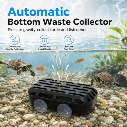 🐢 Turtle Tank Poop Collector – Aquarium Waste Cleaner for Easy Tank Maintenance