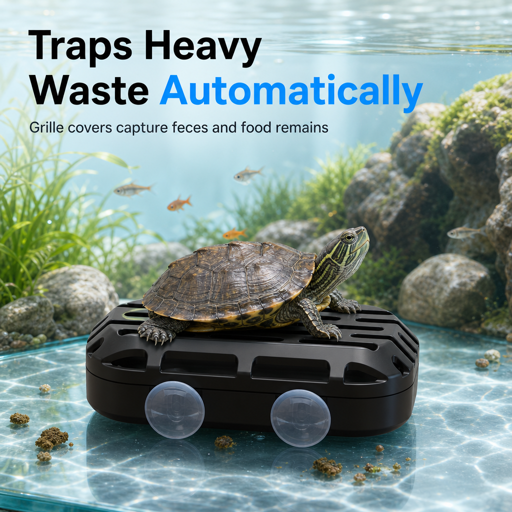 🐢 Turtle Tank Poop Collector – Aquarium Waste Cleaner for Easy Tank Maintenance